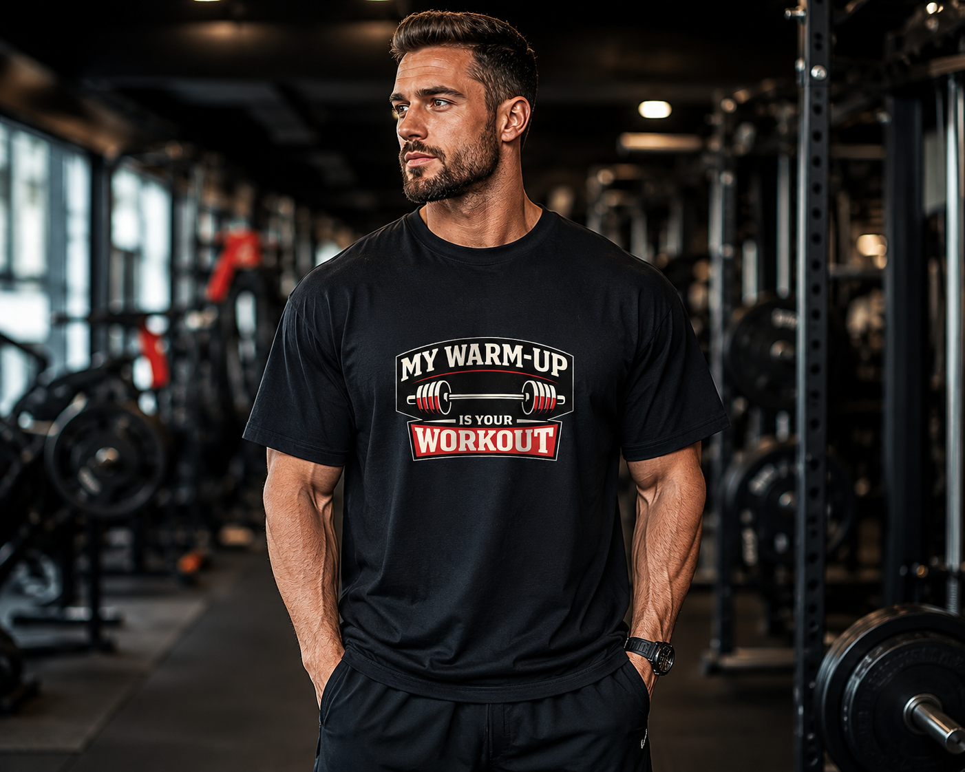 My Warm-Up Is Your Workout — Gym T-Shirt