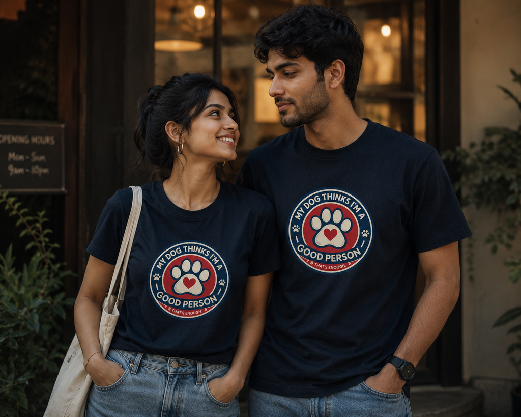 My Dog Thinks I'm A Good Person & That's Enough – Dog Lover T-Shirt