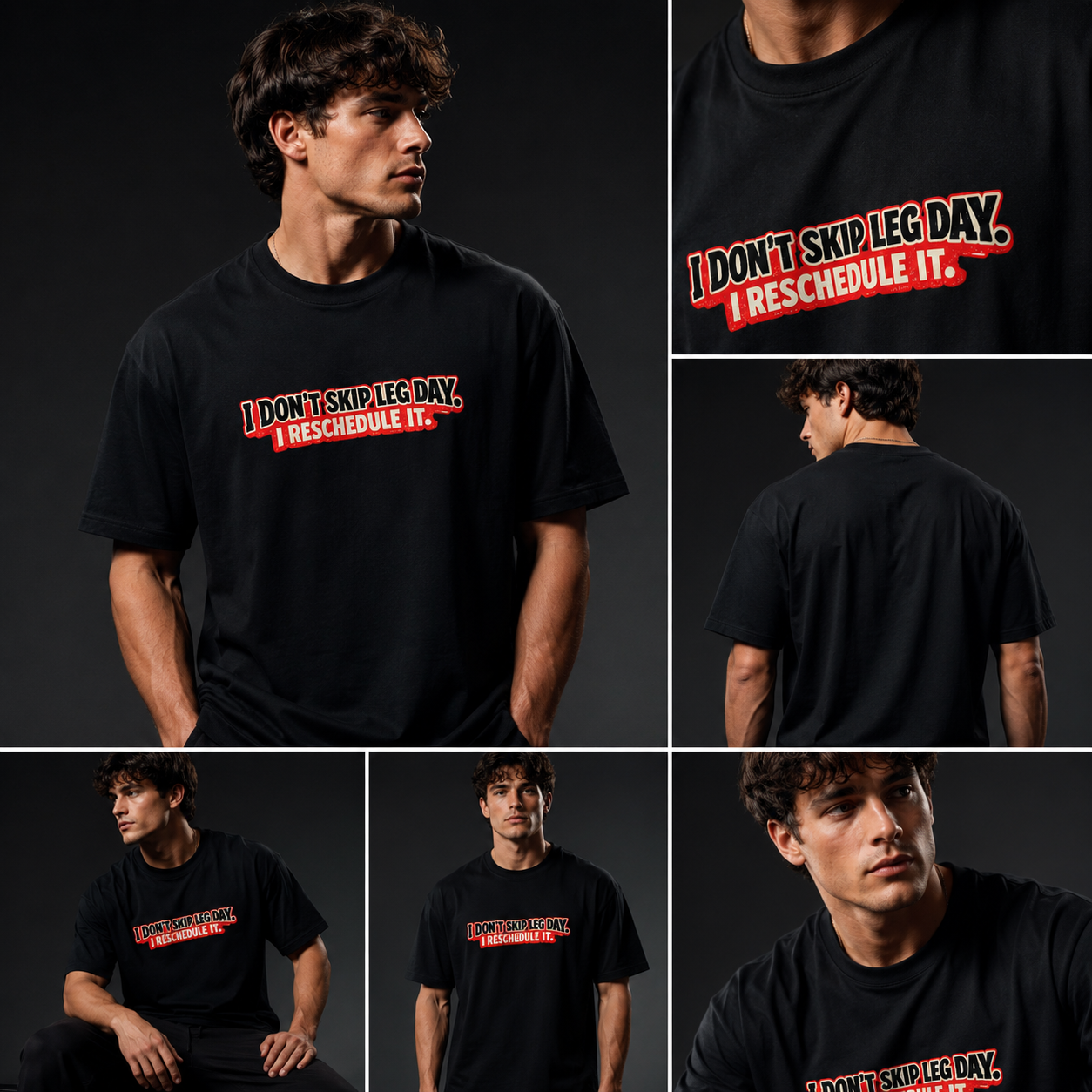 I Don't Skip Leg Day. I Reschedule It. – Gym Humor T-Shirt