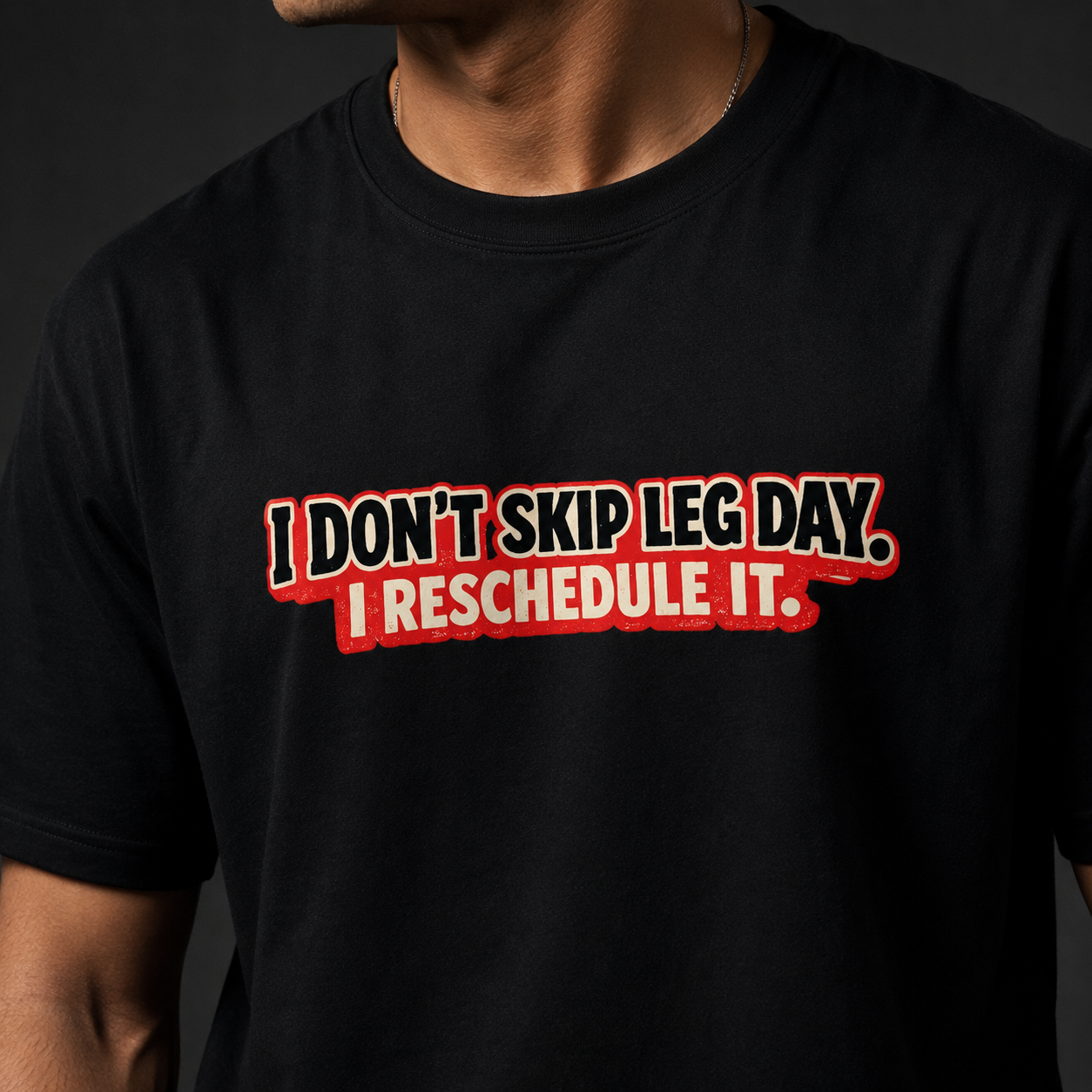 I Don't Skip Leg Day. I Reschedule It. – Gym Humor T-Shirt